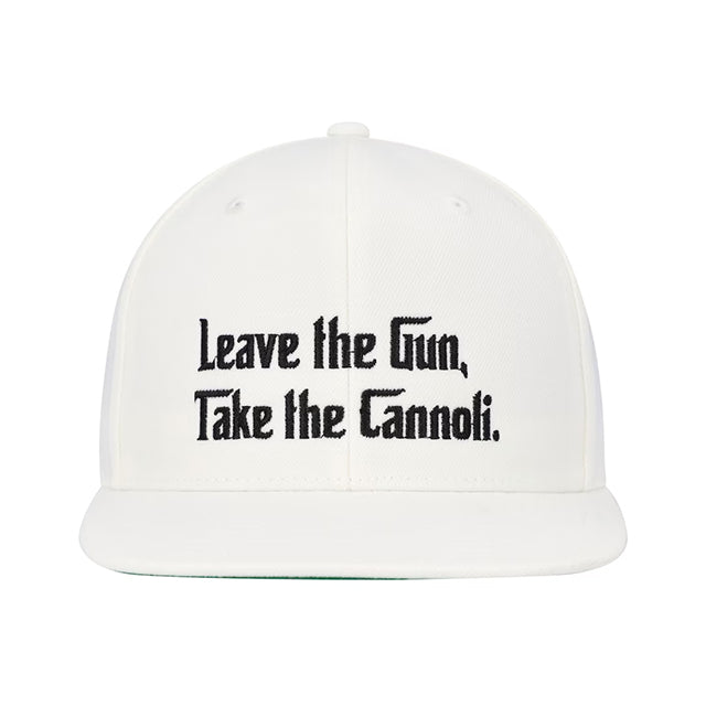 海外取寄 映画 ゴッドファーザー LEAVE THE GUN, TAKE THE CANNOLI SNAPBACK CAP WHITE GODFATHER