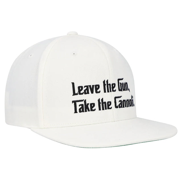 海外取寄 映画 ゴッドファーザー LEAVE THE GUN, TAKE THE CANNOLI SNAPBACK CAP WHITE GODFATHER