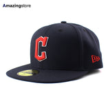 ニューエラ キャップ 59FIFTY クリーブランド ガーディアンズ MLB ON-FIELD AUTHENTIC ROAD FITTED CAP NAVY CLEVELAND GUARDIANS