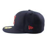 ニューエラ キャップ 59FIFTY クリーブランド ガーディアンズ MLB ON-FIELD AUTHENTIC ROAD FITTED CAP NAVY CLEVELAND GUARDIANS