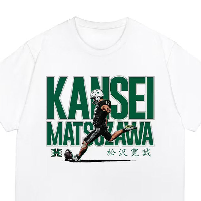 松澤寛政モデル 海外取寄 ハワイ レインボーウォリアーズ Tシャツ CARICATURE NIL T-SHIRT WHITE