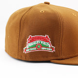 ニューエラ キャップ 59FIFTY シカゴ カブス MLB WRIGLEY FIELD PATCH FITTED CAP TAN