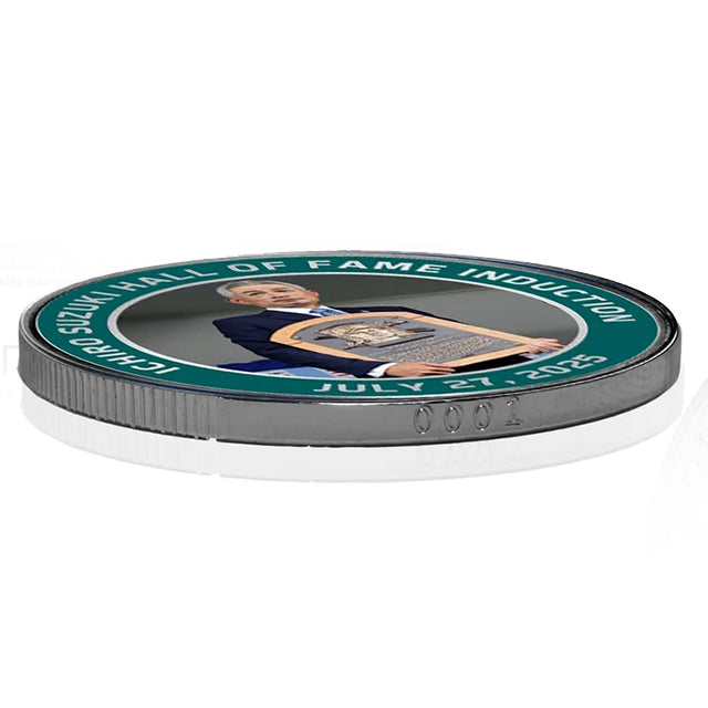 イチローモデル 海外取寄 HALL OF FAME 記念コイン シアトル マリナーズ 2025 BASEBALL HOF INDUCTION COLOR SILVER COIN