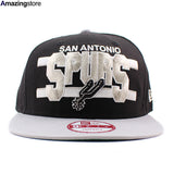 ニューエラ キャップ 9FIFTY サンアントニオ スパーズ NBA WORDSTRIPE SNAPBACK CAP BLACK GREY
