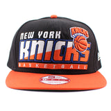 ニューエラ キャップ 9FIFTY ニューヨーク ニックス NBA SLICE-N-DICE SNAPBACK CAP BLACK ORANGE