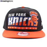 ニューエラ キャップ 9FIFTY ニューヨーク ニックス NBA SLICE-N-DICE SNAPBACK CAP BLACK ORANGE