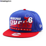 ニューエラ キャップ 9FIFTY スナップバック フィラデルフィア セブンティシクサーズ NBA TEAM BASIC SNAPBACK CAP BLUE RED