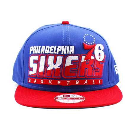 ニューエラ キャップ 9FIFTY スナップバック フィラデルフィア セブンティシクサーズ NBA TEAM BASIC SNAPBACK CAP BLUE RED