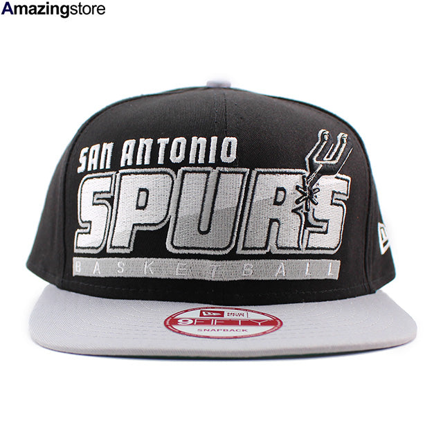 ニューエラ キャップ 9FIFTY サンアントニオ スパーズ NBA SLICE-N-DICE SNAPBACK CAP BLACK GREY