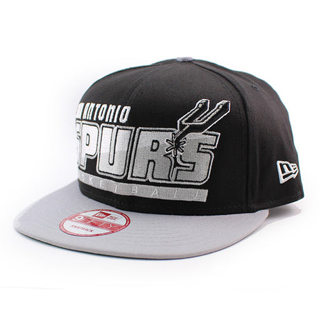 ニューエラ キャップ 9FIFTY サンアントニオ スパーズ NBA SLICE-N-DICE SNAPBACK CAP BLACK GREY