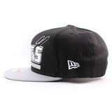 ニューエラ キャップ 9FIFTY サンアントニオ スパーズ NBA SLICE-N-DICE SNAPBACK CAP BLACK GREY