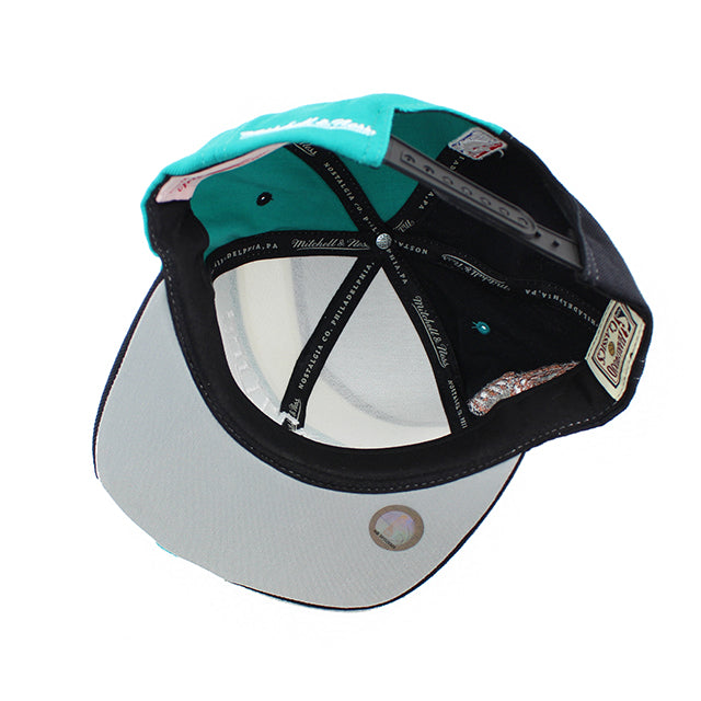 ミッチェル＆ネス スナップバック キャップ バンクーバー グリズリーズ NBA 1-ON-1 SNAPBACK CAP BLACK-WHITE-TEAL