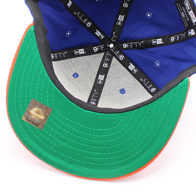 ニューエラ キャップ 9FIFTY ニューヨーク ニックス NBA CHENILLE ARCH SNAPBACK CAP ROYAL ORANGE