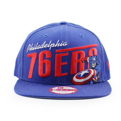 ニューエラ キャップ 9FIFTY スナップバック フィラデルフィア セブンティシクサーズ NBA TEAM BASIC SNAPBACK CAP BLUE