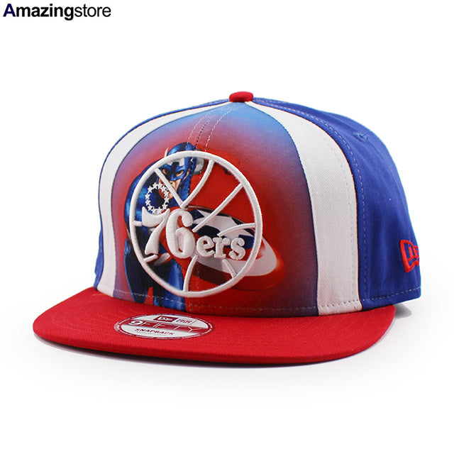 ニューエラ キャップ 9FIFTY スナップバック フィラデルフィア セブンティシクサーズ NBA TEAM BASIC SNAPBACK CAP BLUE RED