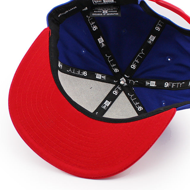 ニューエラ キャップ 9FIFTY スナップバック フィラデルフィア セブンティシクサーズ NBA TEAM BASIC SNAPBACK CAP BLUE RED