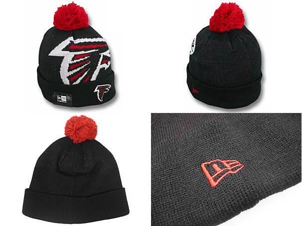 ニューエラ ニットキャップ ビーニー アトランタ ファルコンズ NFL-BIGGIE KNIT BEANIE BLACK