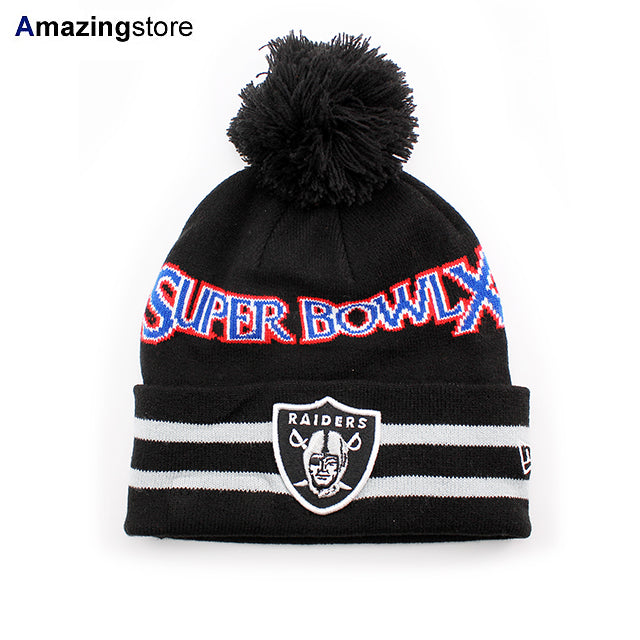 ニューエラ ニットキャップ ビーニー オークランド レイダース NFL SUPER BOWL XI KNIT CAP BEANIE BLACK
