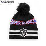 ニューエラ ニットキャップ ビーニー オークランド レイダース NFL SUPER BOWL XI KNIT CAP BEANIE BLACK