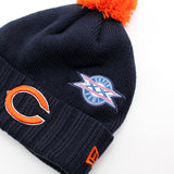 ニューエラ ニットキャップ ビーニー シカゴ ベアーズ NFL SUPER BOWL PATCHES KNIT CAP BEANIE NAVY