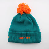 ニューエラ ニットキャップ ビーニー マイアミ ドルフィンズ NFL SUPER BOWL PATCHES KNIT CAP BEANIE AQUA NEW ERA MIAMI DOLPHINS