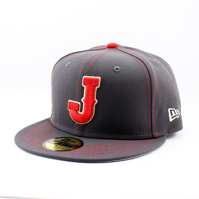 ニューエラ キャップ 59FIFTY WBC 日本 帽子 2023 WORLD BASEBALL CLASSIC FITTED CAP CHARCOAL