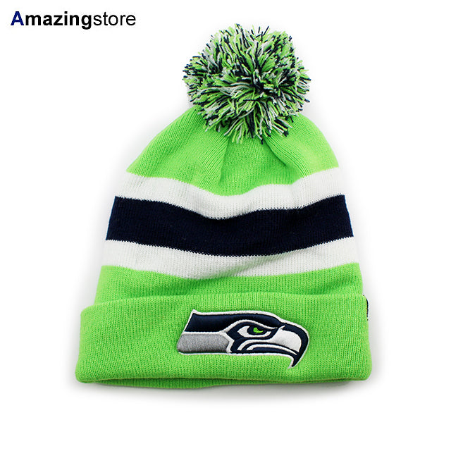 47ブランド ニットキャップ ビーニー シアトル シーホークス NFL BREAKAWAY KNIT CAP BEANIE LIME GREEN