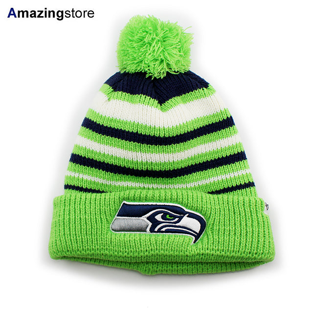 47ブランド ニットキャップ ビーニー シアトル シーホークス NFL INCLINE KNIT CAP BEANIE LIME GREE