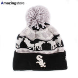 ニューエラ ニットキャップ ビーニー シカゴ ホワイトソックス MLB THE MOOSER KNIT BEANIE BLACK
