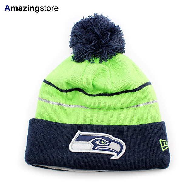 ニューエラ ニットキャップ ビーニー シアトル シーホークス NFL THANKSGIVING DAY KNIT CAP BEANIE LIME GREEN