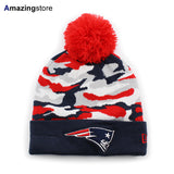 ニューエラ ニットキャップ ビーニー ニューイングランド ペイトリオッツ NFL CAMO CAPTIVATE KNIT CAP BEANIE NAVY