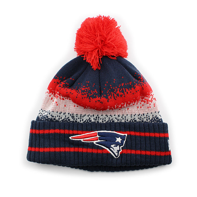 ニューエラ ニットキャップ ビーニー ニューイングランド ペイトリオッツ NFL SPEC-BLEND KNIT CAP BEANIE NAVY