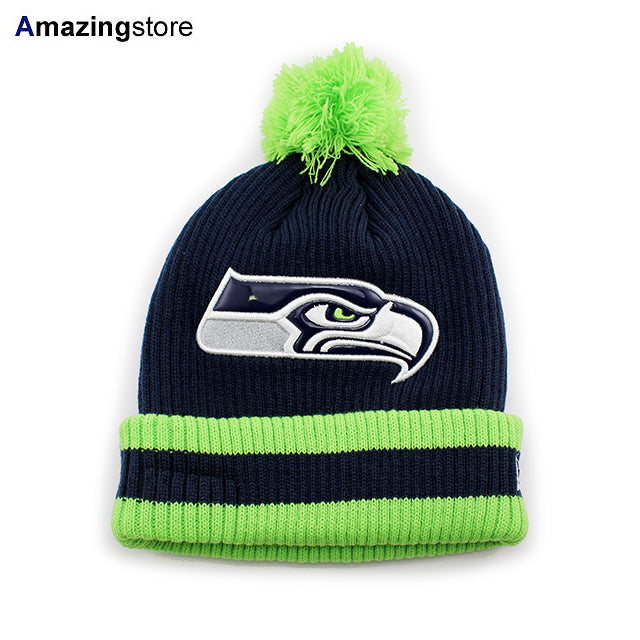 ニューエラ ニットキャップ ビーニー シアトル シーホークス NFL CHILLER FILLER KNIT CAP BEANIE NAVY