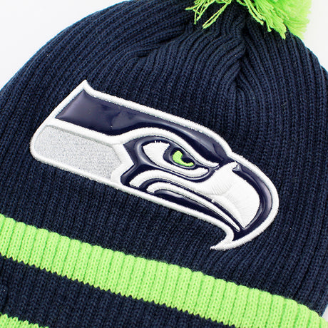 ニューエラ ニットキャップ ビーニー シアトル シーホークス NFL CHILLER FILLER KNIT CAP BEANIE NAVY
