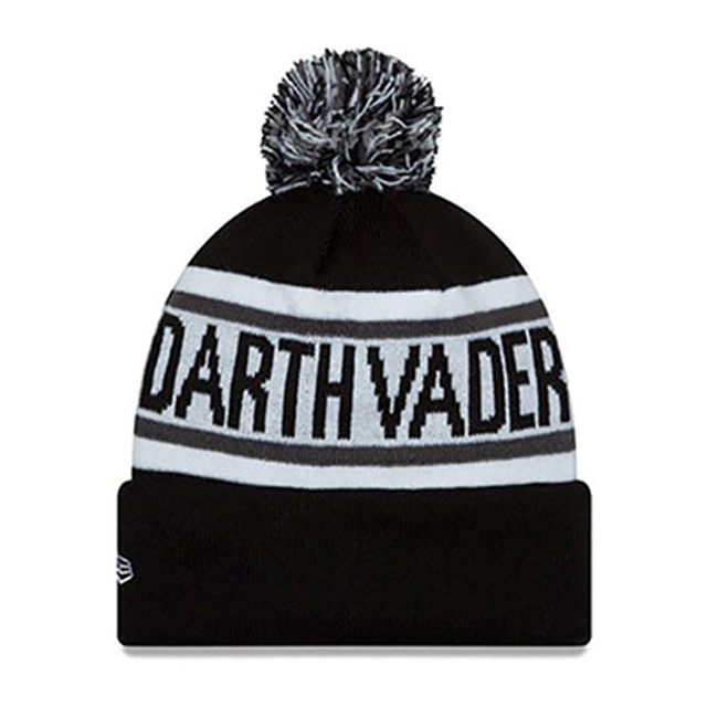 ニューエラ ニットビーニー スターウォーズ ダースベーダー BIGGEST FAN KNIT BEANIE BLACK WHITE