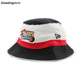 ニューエラ バケットハット フィラデルフィア セブンティシクサーズ 1997-2008 HWC CRADER II BUCKET HAT BLACK