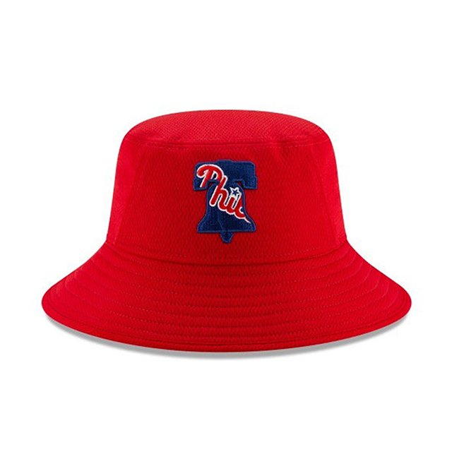 ニューエラ バケットハット フィラデルフィア フィリーズ MLB DASHMARK BATTING PRACTICE BUCKET HAT RED