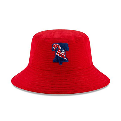 ニューエラ バケットハット フィラデルフィア フィリーズ MLB DASHMARK BATTING PRACTICE BUCKET HAT RED