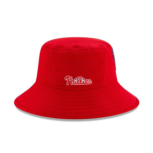 ニューエラ バケットハット フィラデルフィア フィリーズ MLB DASHMARK BATTING PRACTICE BUCKET HAT RED