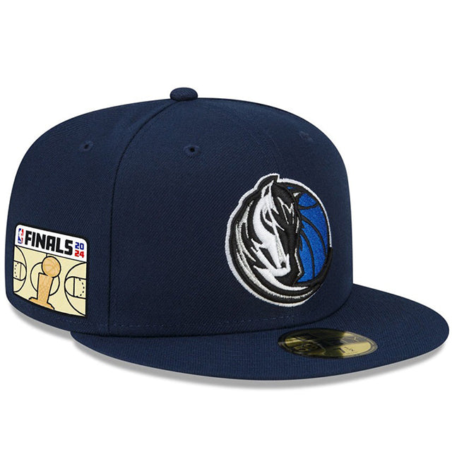 ニューエラ キャップ 59FIFTY ダラス マーベリックス 2024 NBA FINALS SIDE PATCH FITTED CAP NAVY