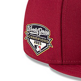 2025 ワールドシリーズチャンピオンモデル 海外取寄 ニューエラ キャップ 59FIFTY ロサンゼルス ドジャース MLB WORLD SERIES CHAMPIONS SIDE PATCH FITTED CAP BURGUNDY-WHITE
