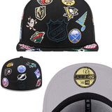ニューエラ キャップ 59FIFTY NHL ALL-OVER FITTED CAP