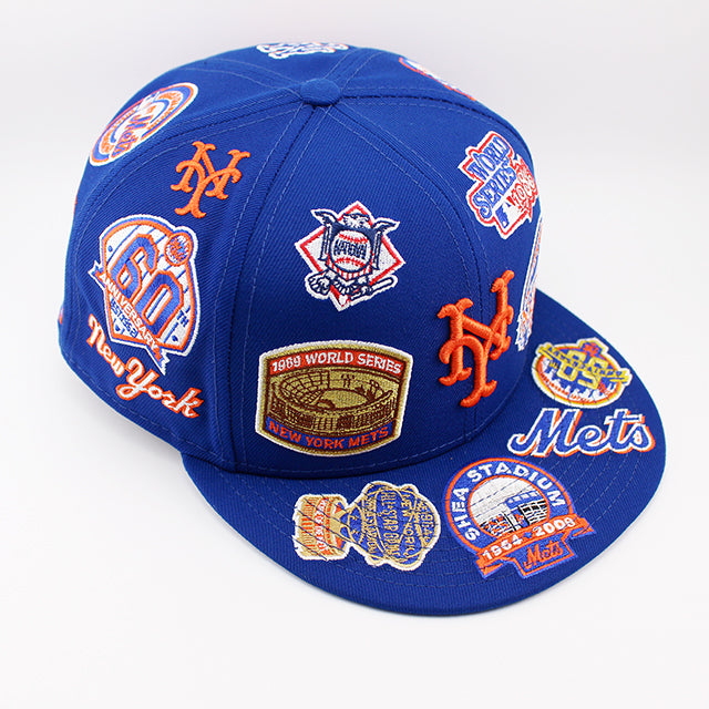 ニューエラ キャップ 59FIFTY ニューヨーク メッツ MLB ALL-OVER FITTED CAP