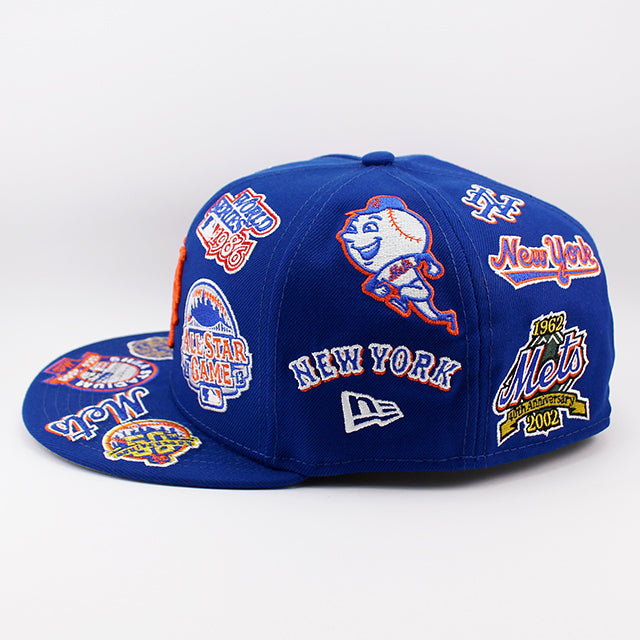ニューエラ キャップ 59FIFTY ニューヨーク メッツ MLB ALL-OVER FITTED CAP