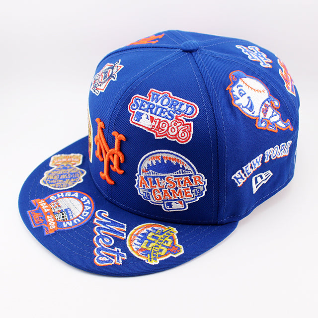 ニューエラ キャップ 59FIFTY ニューヨーク メッツ MLB ALL-OVER FITTED CAP