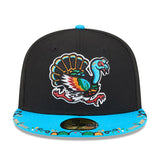 ニューエラ キャップ 59FIFTY オーガスタ グリーンジャケッツ MiLB FITTED CAP BLACK BLUE