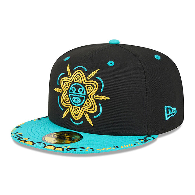ニューエラ キャップ 59FIFTY バッファロー バイソンズ MiLB FITTED CAP BLACK TEAL