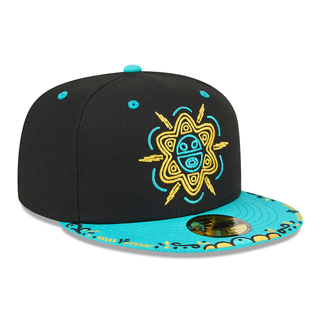 ニューエラ キャップ 59FIFTY バッファロー バイソンズ MiLB FITTED CAP BLACK TEAL