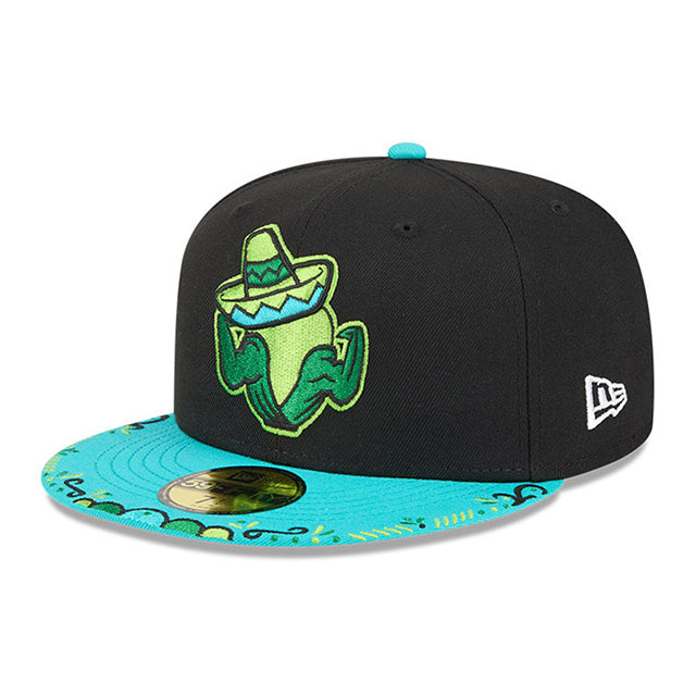 ニューエラ キャップ 59FIFTY シーダーラピッズ カーネルズ MiLB FITTED CAP BLACK TEAL