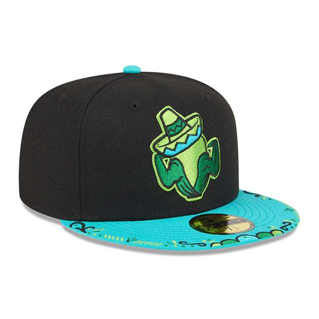 ニューエラ キャップ 59FIFTY シーダーラピッズ カーネルズ MiLB FITTED CAP BLACK TEAL